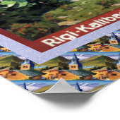 Vintage Schweizer Bahn Rigi Bahn Poster (Ecke)