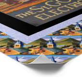 Vintage Schweizerische Eisenbahn Poster (Ecke)