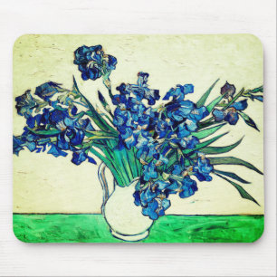 Vintage-Schwertlilien (1890) von Vincent Van Gogh Mousepad