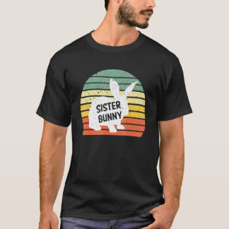 Vintage-Schwester-Tochter-Hase-Passende-Gruppe-Lus T-Shirt