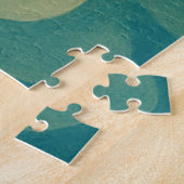 Vintage Schwimmer mit Strandball Puzzle (Seite)