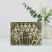 Vintage Schwimmer Postkarte (Stehend Vorderseite)