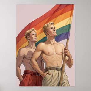 Vintage schwule Pride Poster