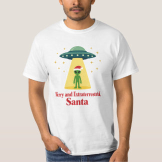 Vintage-Sci-Fi-Alien-Weihnachten-UFO für Santa-Fan T-Shirt