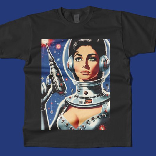 Vintage-Sci-Fi-Astronautin T-Shirt