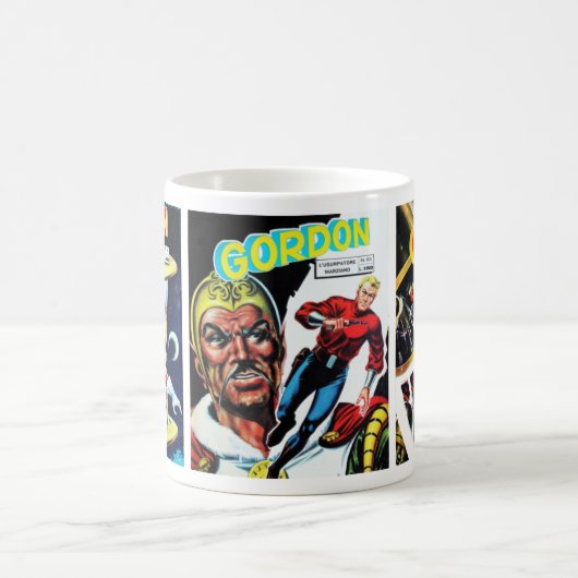 Vintage Sci-Fi-Comic-Bücher Kaffeetasse (Mittel)