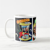 Vintage Sci-Fi-Comic-Bücher Kaffeetasse (Links)