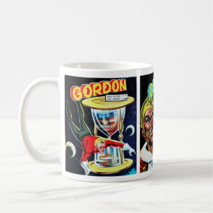 Vintage Sci-Fi-Comic-Bücher Kaffeetasse