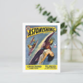 Vintage Sci-Fi-Comic - Der Halbling Postkarte (Stehend Vorderseite)