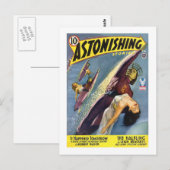 Vintage Sci-Fi-Comic - Der Halbling Postkarte (Vorne/Hinten)