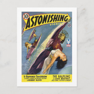 Vintage Sci-Fi-Comic - Der Halbling Postkarte
