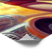 Vintage Sci-Fi-Girls Poster (Ecke)