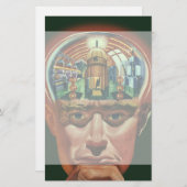 Vintage Science Fiction, Alien Brain im Labor (Vorne/Hinten)