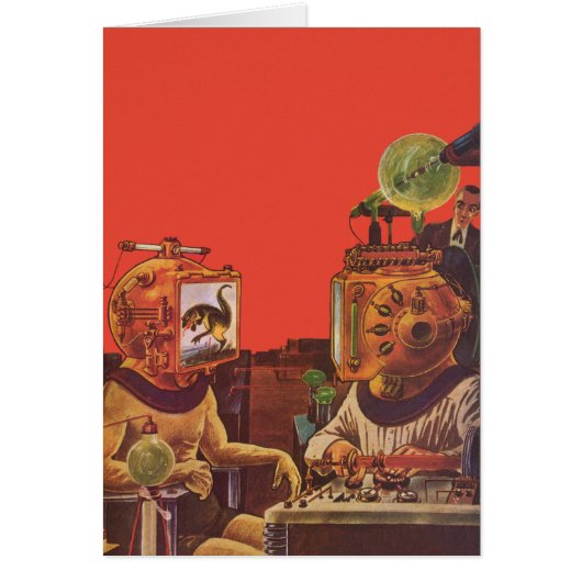 Vintage Science Fiction, Alien Steam Punk Helme (Vorne)