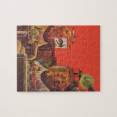 Vintage Science Fiction, Alien Steam Punk Helme Puzzle (Horizontal)