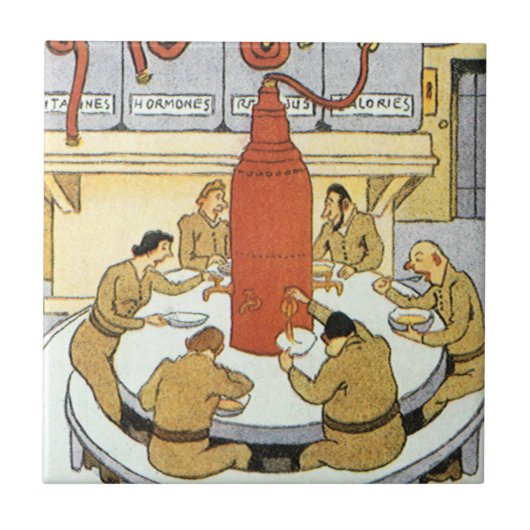 Vintage Science Fiction, Arbeitswissenschaftler es Fliese (Vorderseite)