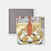 Vintage Science Fiction, Arbeitswissenschaftler es Magnet (Vorderseite/Rückseite)