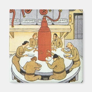 Vintage Science Fiction, Arbeitswissenschaftler es Magnet