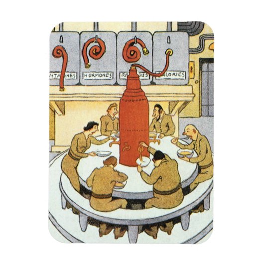 Vintage Science Fiction, Arbeitswissenschaftler es Magnet (Vertikal)