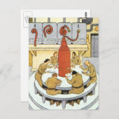 Vintage Science Fiction, Arbeitswissenschaftler es Postkarte (Vorne/Hinten)