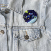 Vintage Science Fiction Astronaut auf einem Weltra Button (Beispiel)