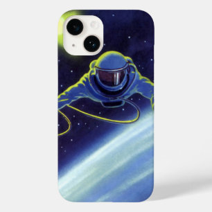 Vintage-Science-Fiction-Astronaut bei einem Weltra Case-Mate iPhone 14 Hülle