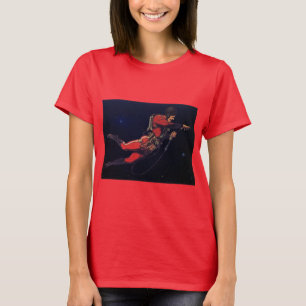 Vintage-Science-Fiction-Astronaut im Weltraum T-Shirt