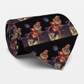 Vintage Science Fiction Astronaut mit Alien Robot Krawatte (Gerollt)