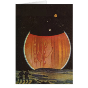 Vintage Science Fiction, Astronauten auf Ganymede