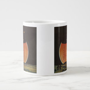 Vintage Science Fiction, Astronauten auf Ganymede Jumbo-Tasse