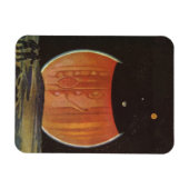 Vintage Science Fiction, Astronauten auf Ganymede Magnet (Horizontal)