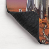 Vintage Science Fiction, Astronauten Käfer Außerir Mousepad (Ecke)