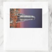 Vintage Science Fiction, Astronauten Käfer Außerir Rechteckiger Aufkleber (Tasche)