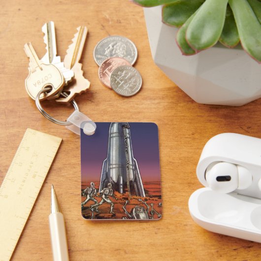 Vintage Science Fiction, Astronauten Käfer Außerir Schlüsselanhänger (Schreibtisch)