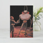 Vintage Science Fiction Astronautin Shake Hand Ali (Stehend Vorderseite)