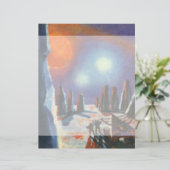 Vintage Science Fiction Auslandsplanung mit Außeri (Stehend Vorderseite)