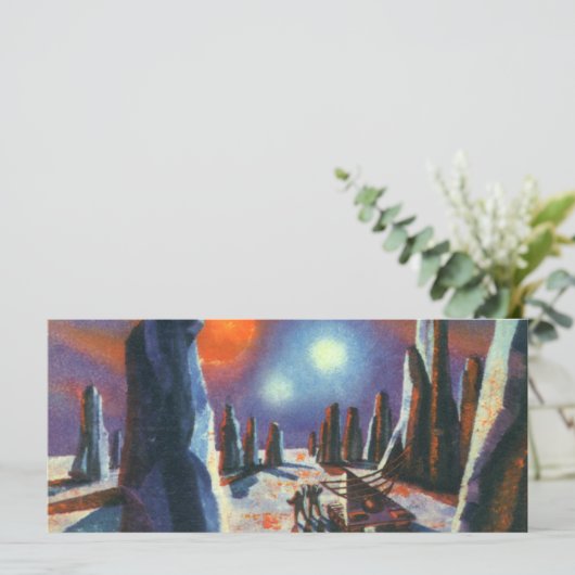 Vintage Science Fiction Auslandsplanung mit Außeri (Stehend Vorderseite)