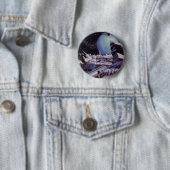 Vintage Science Fiction, Außerirdischen auf dem Mo Button (Beispiel)