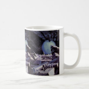 Vintage Science Fiction, Außerirdischen auf dem Mo Kaffeetasse