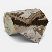 Vintage Science Fiction Außerirdischen Planet Bau Krawatte (Gerollt)