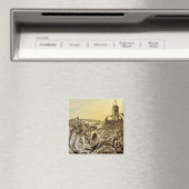 Vintage Science Fiction Außerirdischen Planet Bau Magnet (In Situ (Geschirrspüler))