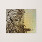 Vintage Science Fiction Außerirdischen Planet Bau Puzzle (Horizontal)