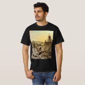 Vintage Science Fiction Außerirdischen Planet Bau T-Shirt (Vorne ganz)