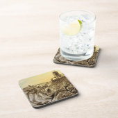 Vintage Science Fiction Außerirdischen Planet Bau Untersetzer (Rechte Seite)