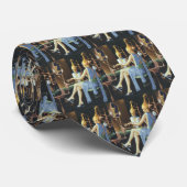 Vintage Science Fiction Beauty Salon Wellness-Cent Krawatte (Gerollt)