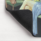 Vintage Science Fiction Beauty Salon Wellness-Cent Mousepad (Ecke)