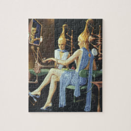 Vintage Science Fiction Beauty Salon Wellness-Cent Puzzle