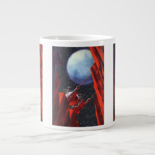 Vintage Science-Fiction, Canyon-Raum-Monddurchquer Jumbo-Tasse