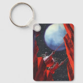 Vintage Science Fiction, Canyon Space Moon Rover Schlüsselanhänger (Vorderseite)