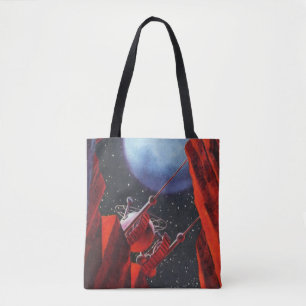 Vintage Science-Fiction, Canyon-Weltraum-Mond-Rove Tasche